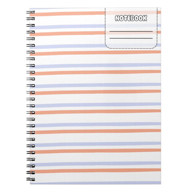 Pastel Color Line Notebook (Front)