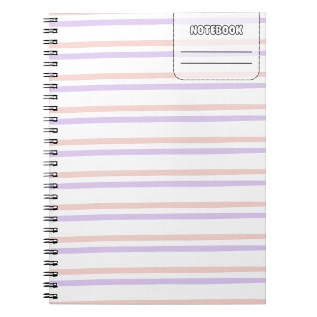 Pastel Color Line Notebook (Front)