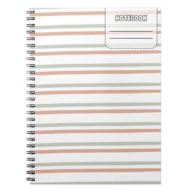 Pastel Color Line Notebook (Front)