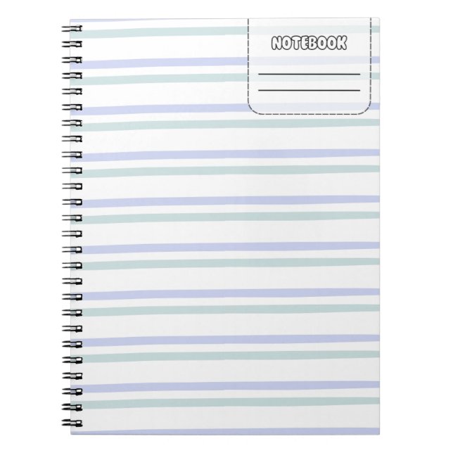 Pastel Color Line Notebook (Front)