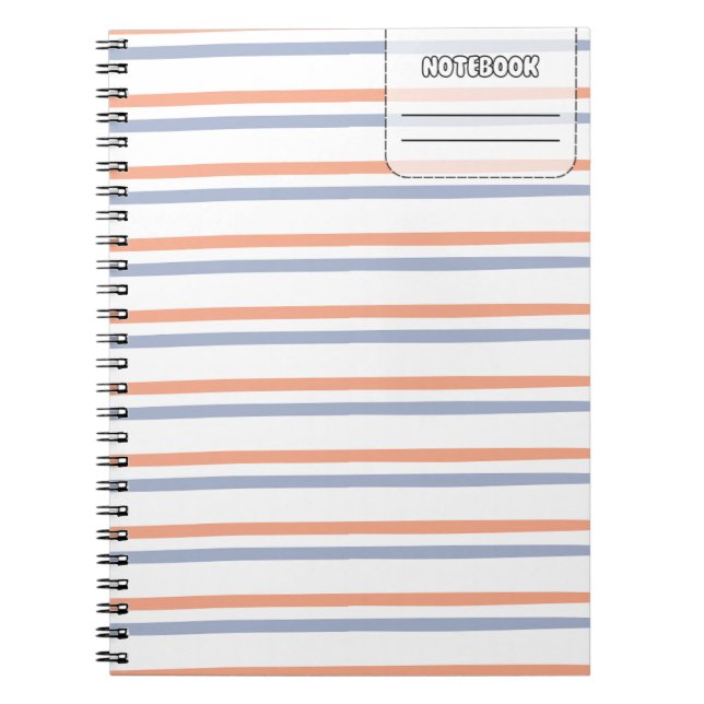 Pastel Color Line Notebook (Front)