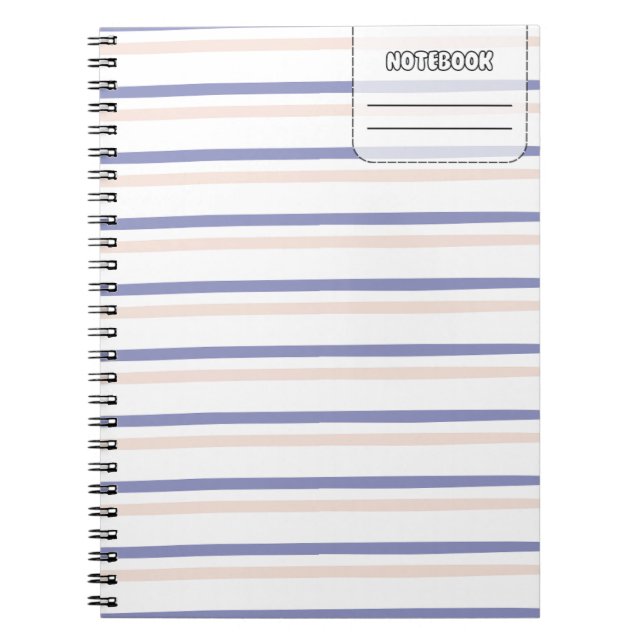 Pastel Color Line Notebook (Front)