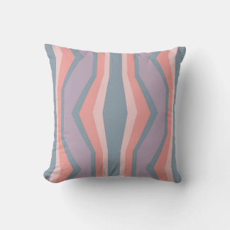 pastel color lines pattern throw pillow