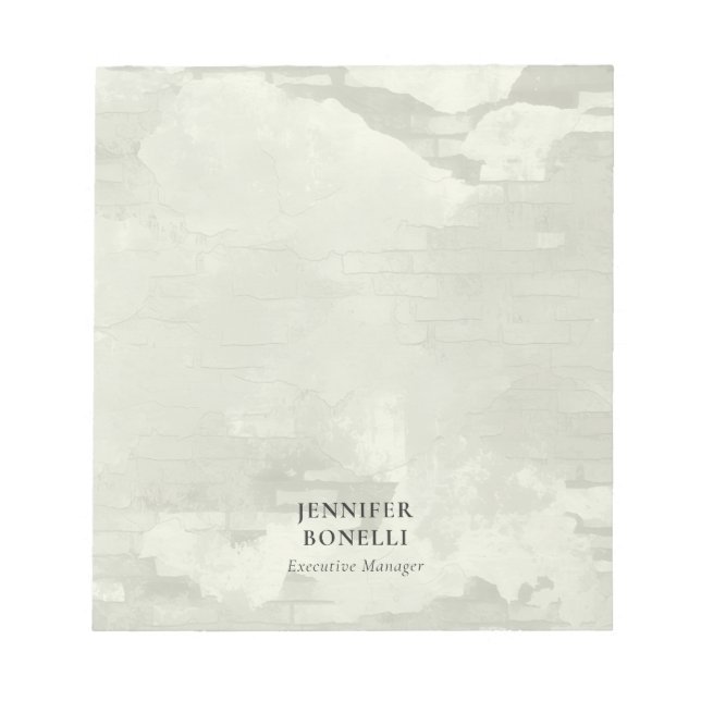Pastel color minimalist modern plain notepad (Front)