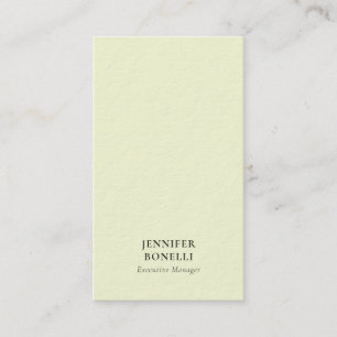 Pastel color minimalist modern thick luxury trendy business card