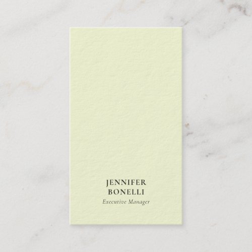 Pastel color minimalist modern thick luxury trendy business card