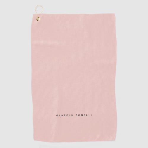 Pastel Color Minimalist Personal Modern Own Name Golf Towel