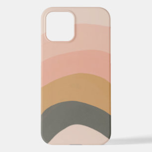 Pastel Color Muted Neutral Rainbow iPhone 12 Case