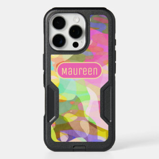 Pastel Color Pieces Abstract Art Design iPhone 16 Pro Case