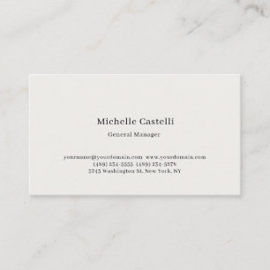 Pastel Color Professional Unique Classical Simple Business Card