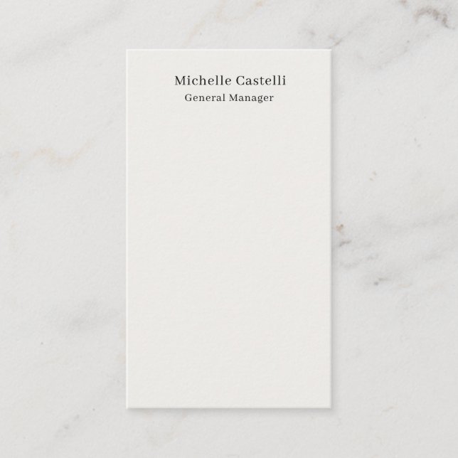 Pastel Color Professional Unique Classical Simple Enclosure Card (Front)