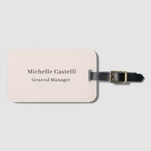 Pastel Color Professional Unique Classical Simple Luggage Tag