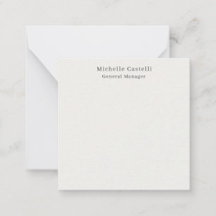 Pastel Color Professional Unique Classical Simple Note Card