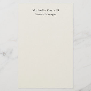 Pastel Color Professional Unique Classical Simple Stationery
