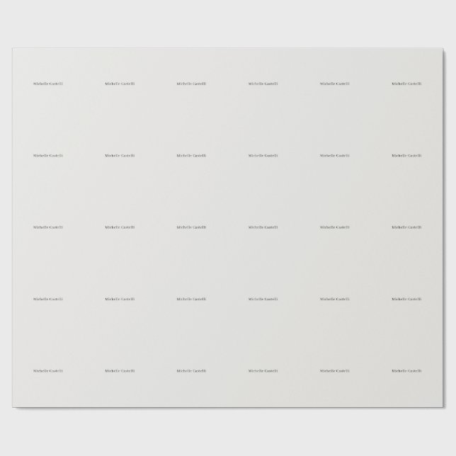 Pastel Color Professional Unique Classical Simple Wrapping Paper (Flat)