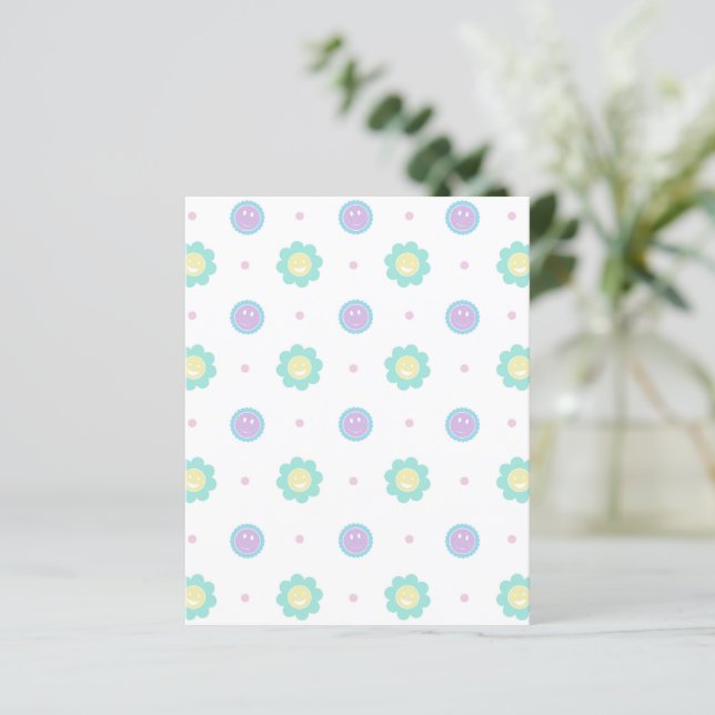 Pastel Color Scrapbook Paper - Baby Shower Paper (Standing Front)