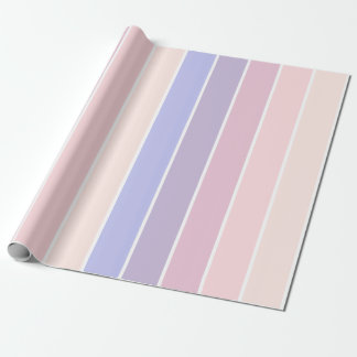 pastel color stripes wrapping paper