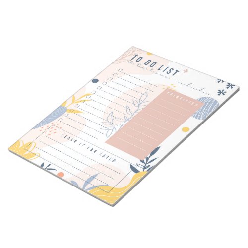 Pastel Color To_Do List Notepad