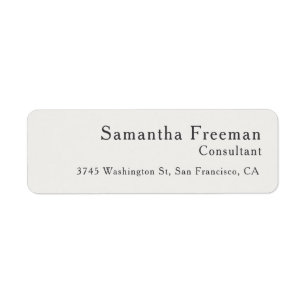 Pastel Color Traditional Clean Plain Minimalist Label