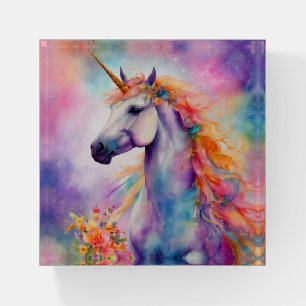 Pastel Color Unicorn Paperweight