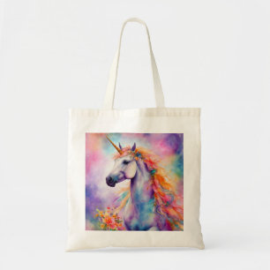 Pastel Color Unicorn Tote Bag