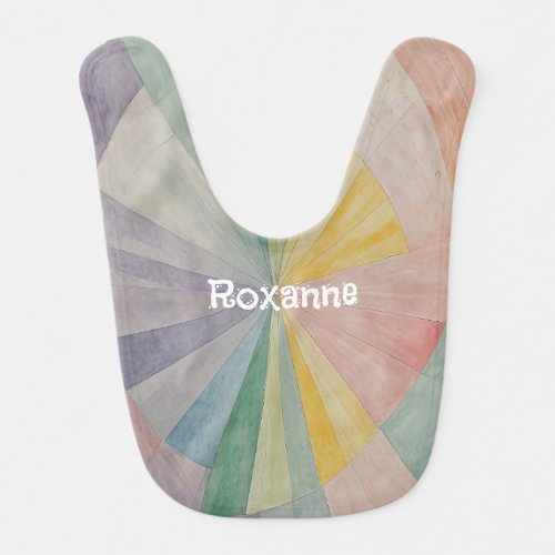 Pastel Color Wheel Odyssey Personalized Baby Bib