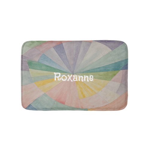 Pastel Color Wheel Odyssey Personalized Bath Mat