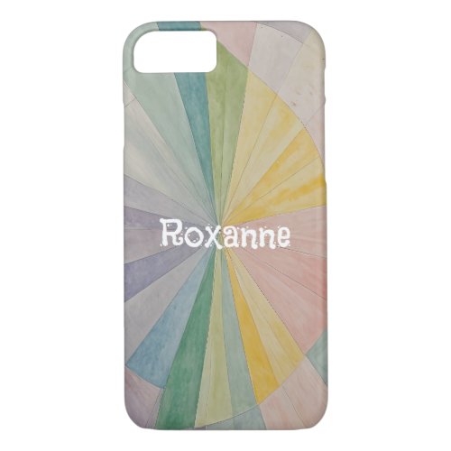 Pastel Color Wheel Odyssey Personalized iPhone 87 Case