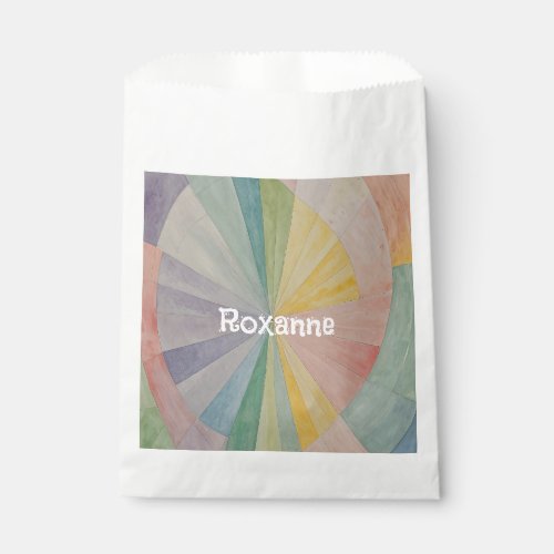 Pastel Color Wheel Odyssey Personalized Favor Bag