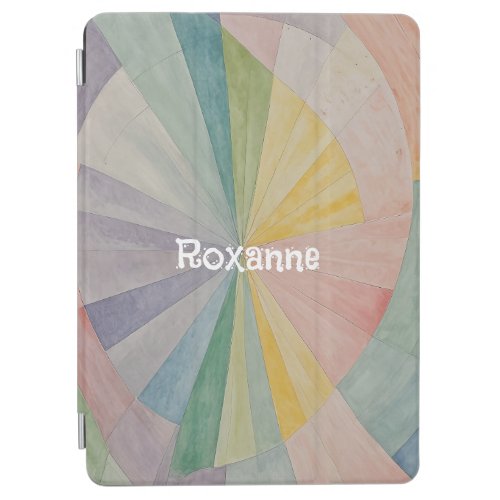 Pastel Color Wheel Odyssey Personalized iPad Air Cover