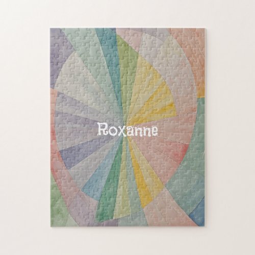 Pastel Color Wheel Odyssey Personalized Jigsaw Puzzle