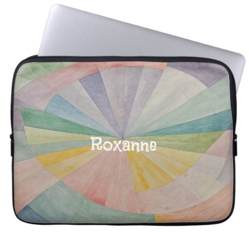 Pastel Color Wheel Odyssey Personalized Laptop Sleeve