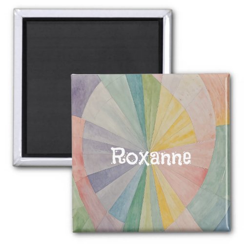 Pastel Color Wheel Odyssey Personalized Magnet