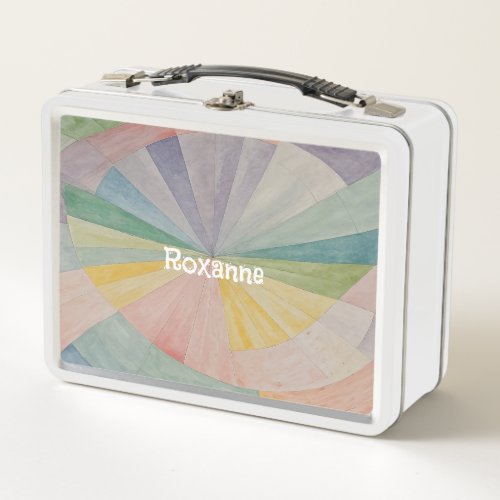 Pastel Color Wheel Odyssey Personalized Metal Lunch Box