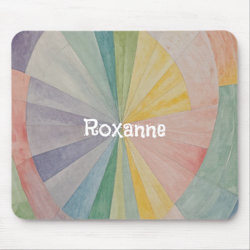 Pastel Color Wheel Odyssey Personalized Mouse Pad