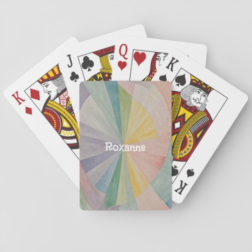 Pastel Color Wheel Odyssey Personalized Poker Cards
