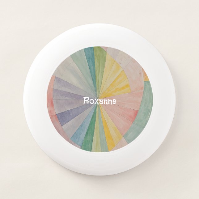 Pastel Color Wheel Odyssey Personalized Wham-O Frisbee (Front)