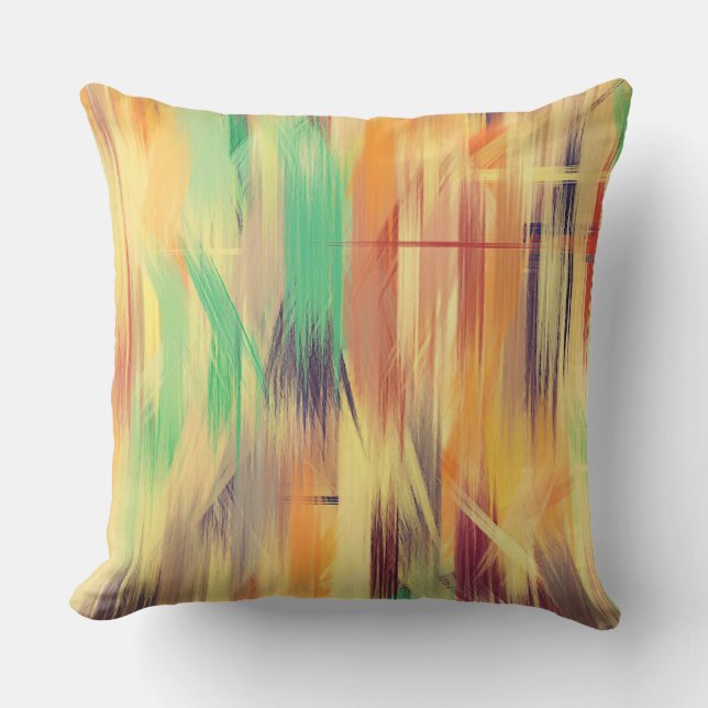 Pastel Colored Abstract Background #2 Throw Pillow (Front)
