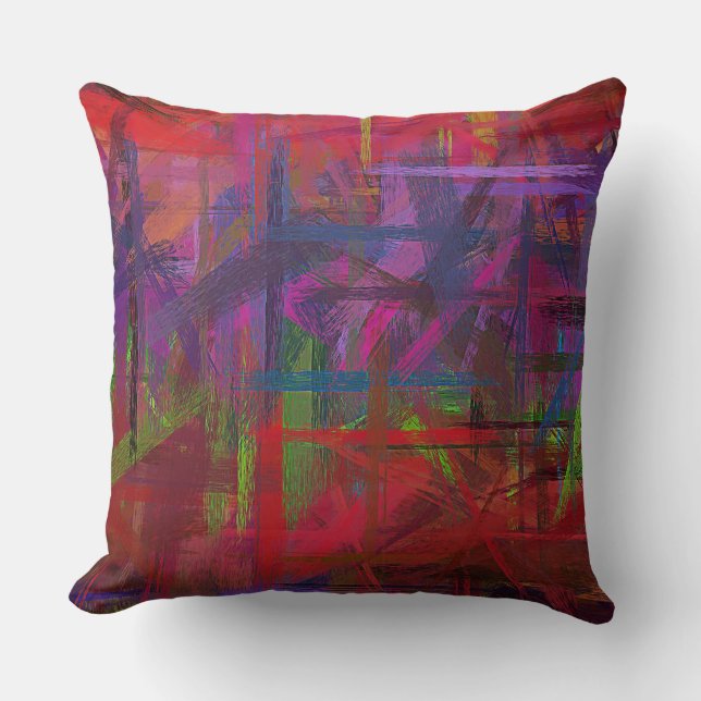 Pastel Colored Abstract Background #6 Throw Pillow (Front)