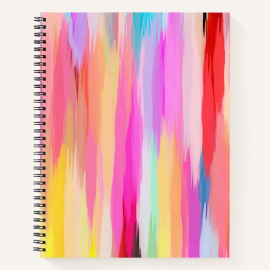 Pastel Colored Abstract Background Notebook