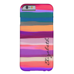 Pastel Colored Abstract Monogram #12 Barely There iPhone 6 Case