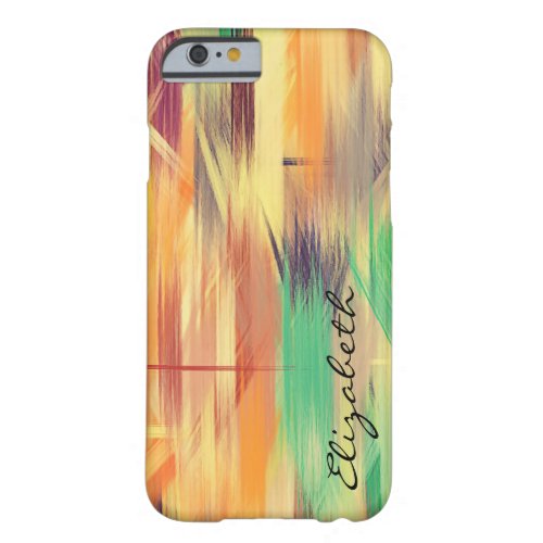 Pastel Colored Abstract Pattern 4 Barely There iPhone 6 Case