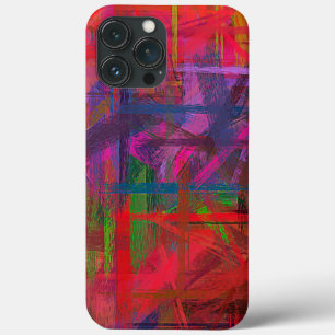 Pastel Colored Abstract Pattern iPhone 13 Pro Max Case