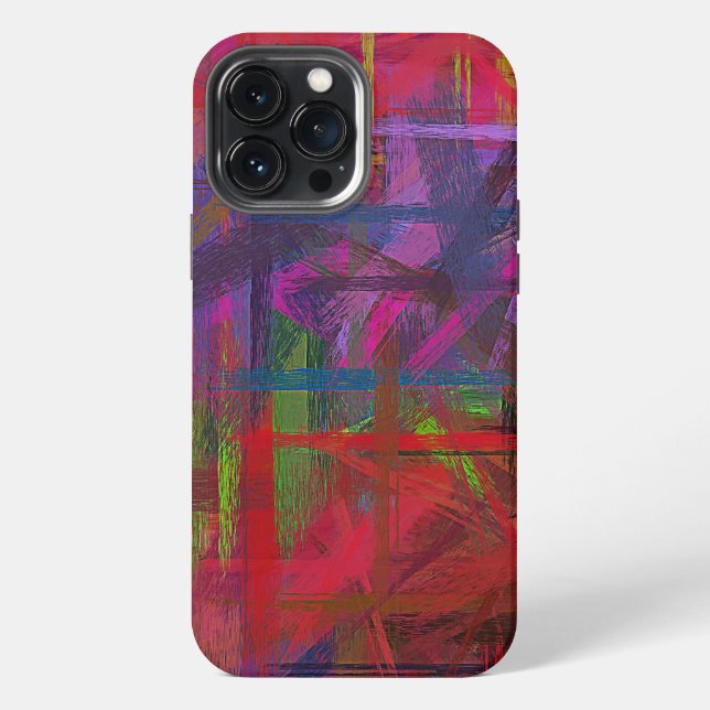Pastel Colored Abstract Pattern Iphone Case (Back)