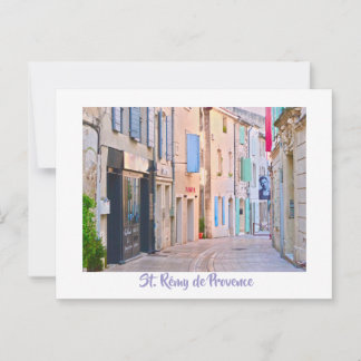 PASTEL-COLORED BLDGS/PROVENCE POSTCARD