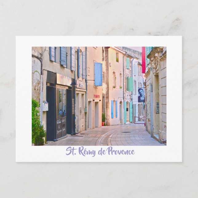 PASTEL-COLORED BLDGS/PROVENCE POSTCARD (Front)