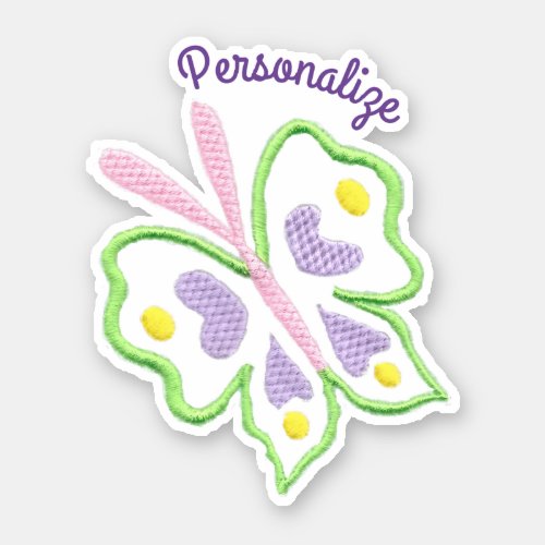 Pastel Colored Butterfly  Sticker