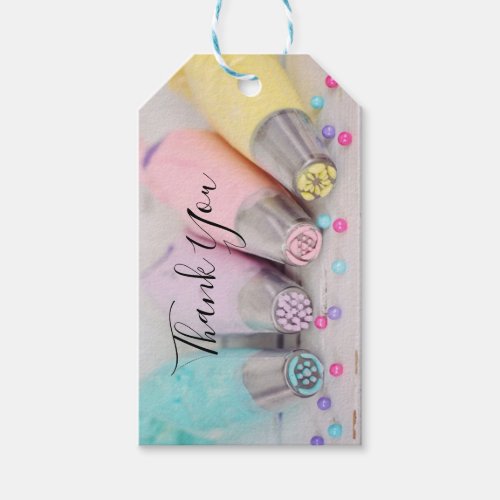 Pastel Colored Cake Decorating Tools Gift Tags