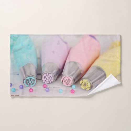 Pastel Colored Cake Decorating Tools Photograph Bath Towel Set