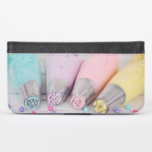 Pastel Colored Cake Decorating Tools Photograph iPhone X Wallet Case